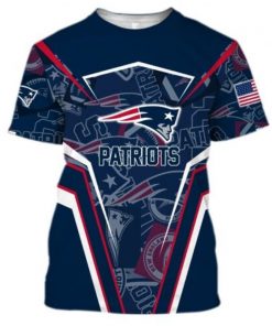 NFL Sport New England Patriots T-shirt Design 3D Full Printed Sizes S - 5XL - NAKA69