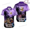 NFL Sport Minnesota Vikings Custom Name Button Shirt Design 3D Full Printed Sizes S - 5XL NABR115