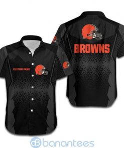 NFL Sport Cleveland Browns Custom Name Button Shirt Design 3D Full Printed Sizes S - 5XL NABQ18F