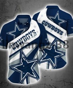 NFL Sport Dallas Cowboys Button Shirt Design 3D Full Printed Sizes S - 5XL TLWA28A