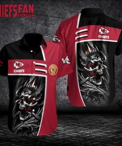 NFL Sport Kansas City Chiefs Button Shirt Design 3D Full Printed Sizes S - 5XL NABJ300