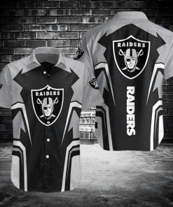 NFL Sport Las Vegas Raiders Button Shirt Design 3D Full Printed Sizes S - 5XL NADA08