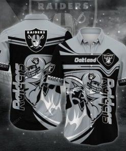 NFL Sport Las Vegas Raiders Button Shirt Design 3D Full Printed Sizes S - 5XL NAGA350