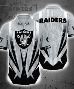 NFL Sport Las Vegas Raiders Button Shirt Design 3D Full Printed Sizes S - 5XL NAGA353