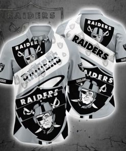 NFL Sport Las Vegas Raiders Button Shirt Design 3D Full Printed Sizes S - 5XL NAGA355