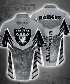 NFL Sport Las Vegas Raiders Button Shirt Design 3D Full Printed Sizes S - 5XL NAGA356