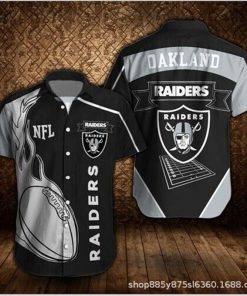 NFL Sport Las Vegas Raiders Button Shirt Design 3D Full Printed Sizes S - 5XL NAGA364