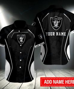 NFL Sport Las Vegas Raiders Custom Name Button Shirt Design 3D Full Printed Sizes S - 5XL NACA440