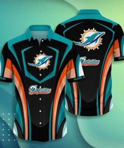 NFL Sport Miami Dolphins Button Shirt Design 3D Full Printed Sizes S - 5XL NABK524