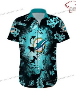NFL Sport Miami Dolphins Button Shirt Design 3D Full Printed Sizes S - 5XL NABK541
