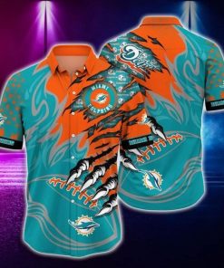 NFL Sport Miami Dolphins Button Shirt Design 3D Full Printed Sizes S - 5XL NABK556
