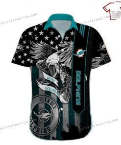 NFL Sport Miami Dolphins Button Shirt Design 3D Full Printed Sizes S - 5XL NABK587