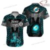 NFL Sport Miami Dolphins Custom Name Button Shirt Design 3D Full Printed Sizes S - 5XL NABK542