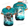 NFL Sport Miami Dolphins Custom Name Button Shirt Design 3D Full Printed Sizes S - 5XL NABK543