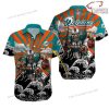 NFL Sport Miami Dolphins Custom Name Button Shirt Design 3D Full Printed Sizes S - 5XL NABK552
