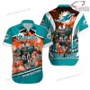 NFL Sport Miami Dolphins Custom Name Button Shirt Design 3D Full Printed Sizes S - 5XL NABK572