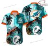 NFL Sport Miami Dolphins Custom Name Button Shirt Design 3D Full Printed Sizes S - 5XL NABK590