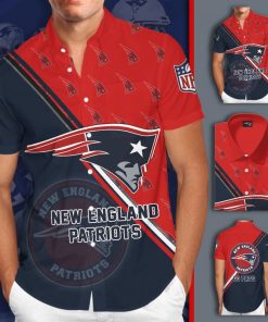 NFL Sport New England Patriots Button Shirt Design 3D Full Printed Sizes S - 5XL NAKA176