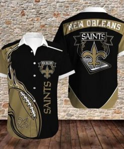 NFL Sport New Orleans Saints Button Shirt Design 3D Full Printed Sizes S - 5XL NABL17