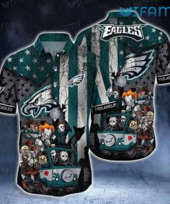 NFL Sport Philadelphia Eagles Button Shirt Design 3D Full Printed Sizes S - 5XL NMJI123