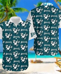 NFL Sport Philadelphia Eagles Button Shirt Design 3D Full Printed Sizes S - 5XL NMJI129
