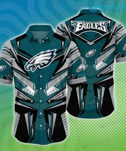 NFL Sport Philadelphia Eagles Button Shirt Design 3D Full Printed Sizes S - 5XL NMJI179