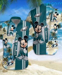 NFL Sport Philadelphia Eagles Button Shirt Design 3D Full Printed Sizes S - 5XL NMJI222