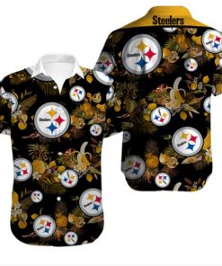 NFL Sport Pittsburgh Steelers Button Shirt Design 3D Full Printed Sizes S - 5XL NMB004