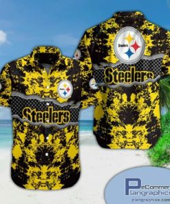NFL Sport Pittsburgh Steelers Button Shirt Design 3D Full Printed Sizes S - 5XL NMB033