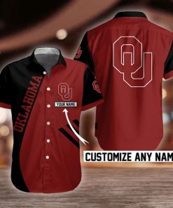 NCAA Oklahoma Sooners Button Shirt Design 3D Full Printed Custom Name Sizes S - 5XL N91766