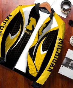 NCAA Michigan Wolverines Bomber Jacket Design 3D Full Printed Sizes S - 5XL N92109