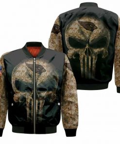 NFL Sport Arizona Cardinals Skull Bomber Jacket Design 3D Full Printed Sizes S - 5XL - NABO180