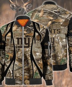 NFL Sport New York Giants Hunting Bomber Jacket Design 3D Full Printed Sizes S - 5XL - NABI492