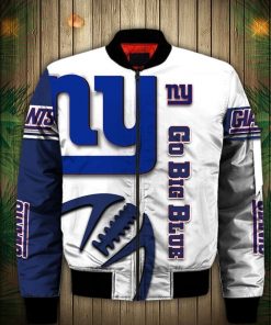 NFL Sport New York Giants Bomber Jacket Design 3D Full Printed Sizes S - 5XL - NABI100