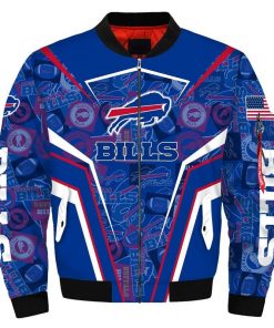 NFL Sport Buffalo Bills Bomber Jacket Design 3D Full Printed Sizes S - 5XL - NABU461