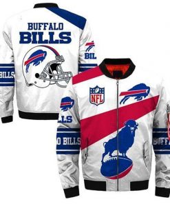 NFL Sport Buffalo Bills Bomber Jacket Design 3D Full Printed Sizes S - 5XL - NABU455