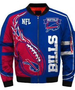 NFL Sport Buffalo Bills Bomber Jacket Design 3D Full Printed Sizes S - 5XL - NABU454