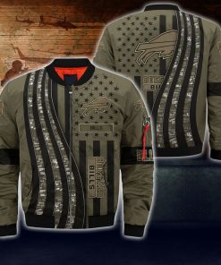 NFL Sport Buffalo Bills Bomber Jacket Design 3D Full Printed Sizes S - 5XL - NABU434