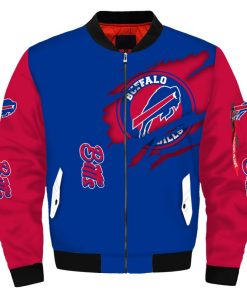 NFL Sport Buffalo Bills Bomber Jacket Design 3D Full Printed Sizes S - 5XL - NABU422