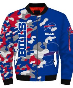 NFL Sport Buffalo Bills Bomber Jacket Design 3D Full Printed Sizes S - 5XL - NABU418