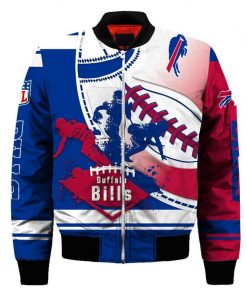 NFL Sport Buffalo Bills Bomber Jacket Design 3D Full Printed Sizes S - 5XL - NABU405