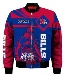 NFL Sport Buffalo Bills Bomber Jacket Design 3D Full Printed Sizes S - 5XL - NABU404