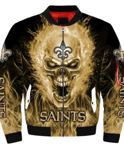 NFL Sport New Orleans Saints Bomber Jacket Design 3D Full Printed Sizes S - 5XL - NABU169