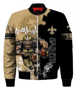 NFL Sport New Orleans Saints Bomber Jacket Design 3D Full Printed Sizes S - 5XL - NABU162