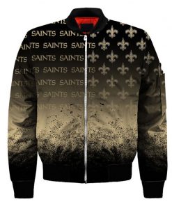 NFL Sport New Orleans Saints Bomber Jacket Design 3D Full Printed Sizes S - 5XL - NABU161