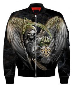 NFL Sport New Orleans Saints Bomber Jacket Design 3D Full Printed Sizes S - 5XL - NABU158