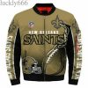 NFL Sport New Orleans Saints Bomber Jacket Design 3D Full Printed Sizes S - 5XL - NABU150