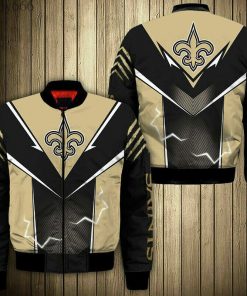 NFL Sport New Orleans Saints Bomber Jacket Design 3D Full Printed Sizes S - 5XL - NABU148