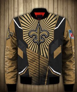 NFL Sport New Orleans Saints Bomber Jacket Design 3D Full Printed Sizes S - 5XL - NABU142