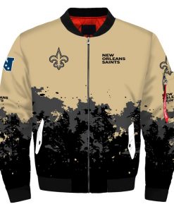 NFL Sport New Orleans Saints Bomber Jacket Design 3D Full Printed Sizes S - 5XL - NABU138